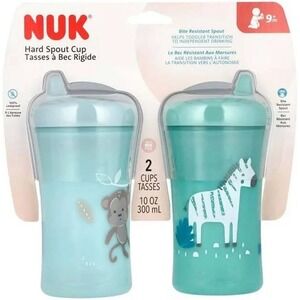 NUK 2 Hard Spout Sippy Cups 10 oz. NIP